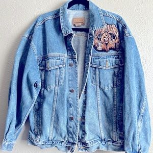 Time is soon reaper Jean jacket